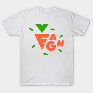Awesome Vegan Typography Illustration T-Shirt